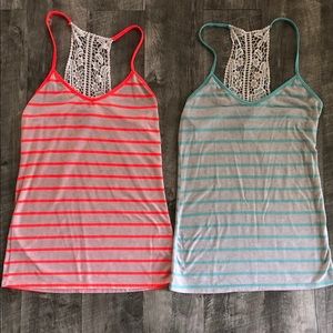 2 Rue 21 Racerback Tank Tops || Size Large